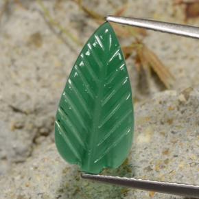 Agata naturale verde da 2,54 ct, forma fantasia, traslucido