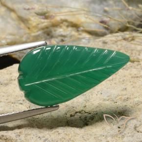 Agata Verde medio naturale da 5.06 ct, Taglio a fantasia, Traslucido