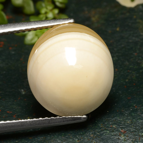 Agata naturale multicolore da 9,46 ct, taglio ovale, traslucido