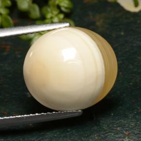 Agata naturale multicolore da 9,46 ct, taglio ovale, traslucido