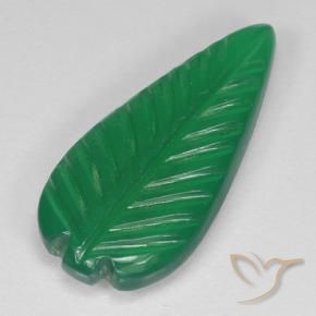 Agata Verde medio naturale da 3.88 ct, Taglio a fiore, Traslucido