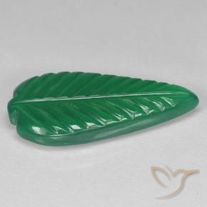 Agata Verde medio naturale da 3.88 ct, Taglio a fiore, Traslucido