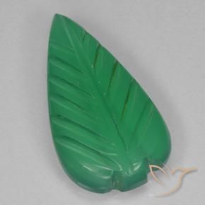 Agata Verde medio naturale da 2.62 ct, Taglio a fiore, Trasparente