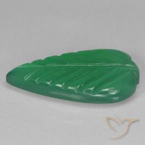 Agata Verde medio naturale da 2.62 ct, Taglio a fiore, Trasparente