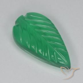 Agata Verde medio naturale da 2.51 ct, Taglio a fiore, Trasparente