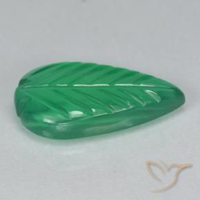 Agata Verde medio naturale da 2.51 ct, Taglio a fiore, Trasparente