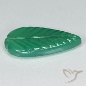Agata Verde medio naturale da 3.14 ct, Taglio a fiore, Traslucido