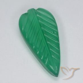 Agata Verde medio naturale da 3.24 ct, Taglio a fiore, Traslucido