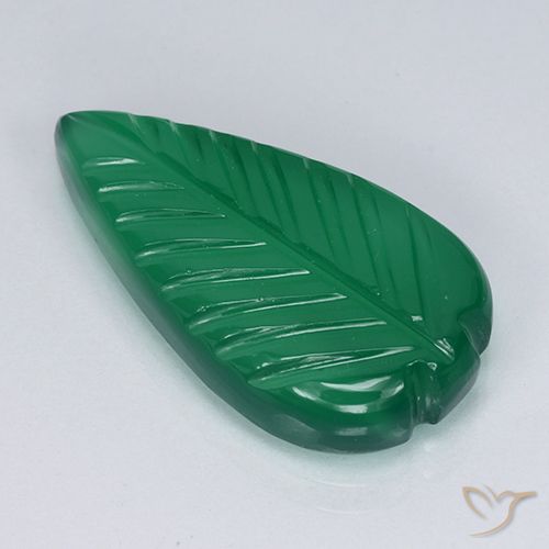 4.56ct Naturale Verde caldo Agata, Taglio a fiore, Traslucido