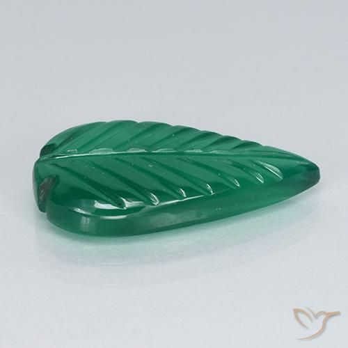 Agata Verde caldo naturale da 5.27 ct, Taglio a fantasia, Traslucido