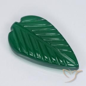 Agata Verde medio naturale da 4.30 ct, Taglio a fiore, Traslucido