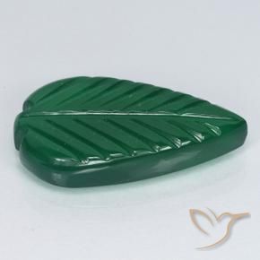 Agata Verde medio naturale da 4.30 ct, Taglio a fiore, Traslucido