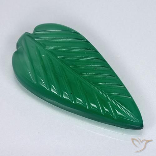 Agata Verde foresta naturale da 3.71 ct, Taglio a fantasia, Traslucido