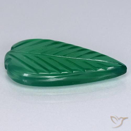 Agata Verde foresta naturale da 3.71 ct, Taglio a fantasia, Traslucido