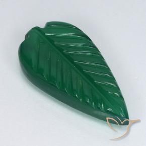 Agata Verde medio naturale da 3.23 ct, Taglio a fiore, Traslucido