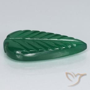 Agata Verde medio naturale da 3.23 ct, Taglio a fiore, Traslucido