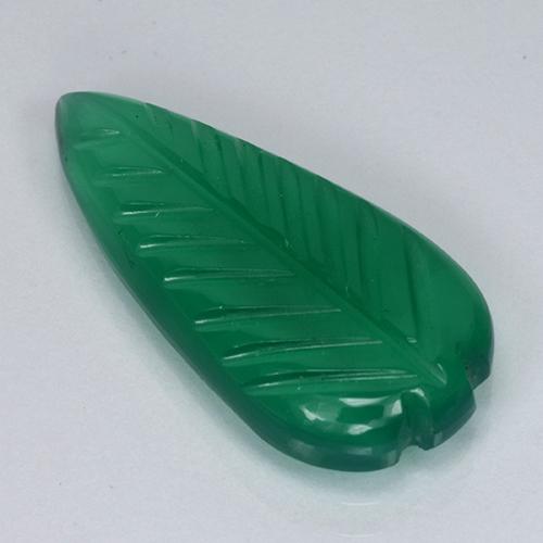 Agata naturale verde da 3,07 ct, forma fantasia, traslucido