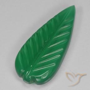 Agata Verde medio naturale da 3.24 ct, Taglio a fiore, Traslucido