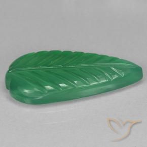 Agata Verde medio naturale da 3.15 ct, Taglio a fiore, Trasparente