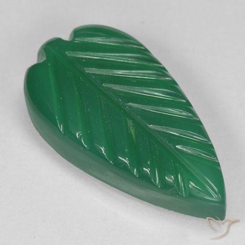 3.98ct Naturale Verde caldo Agata, Taglio a fiore, Traslucido