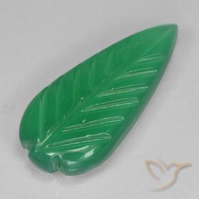 Agata Trifoglio Verde naturale da 3.06 ct, Taglio a fiore, Traslucido