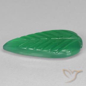 Agata Trifoglio Verde naturale da 3.06 ct, Taglio a fiore, Traslucido