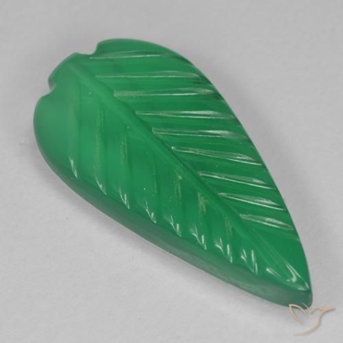 3.92ct Naturale Verde medio Agata, Taglio a fantasia, Traslucido