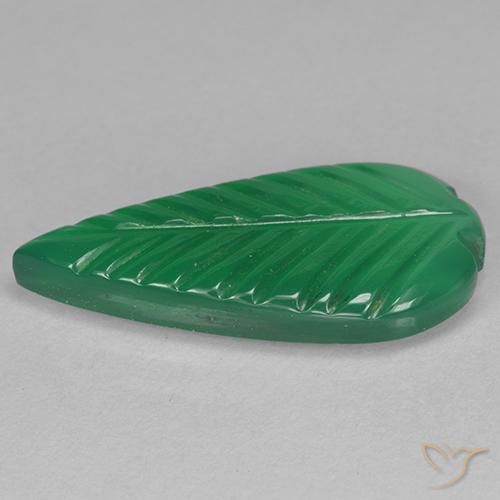 Agata Verde medio naturale da 3.92 ct, Taglio a fantasia, Traslucido