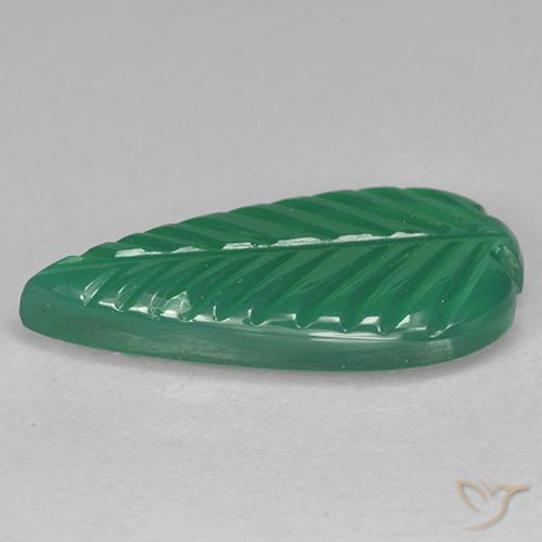 Agata Verde medio naturale da 3.49 ct, Taglio a fantasia, Traslucido