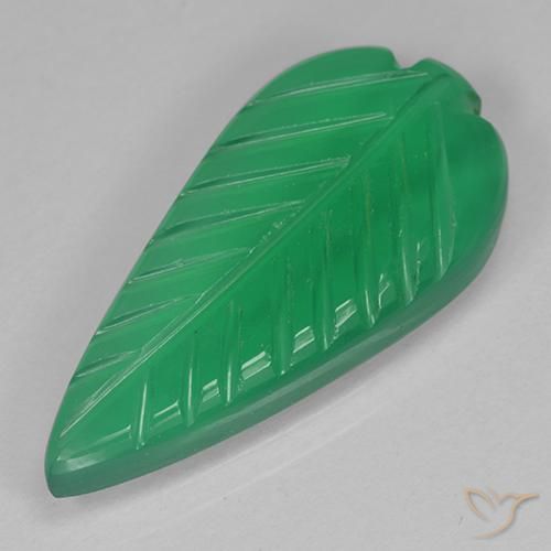 Agata Verde giallastro naturale da 4.07 ct, Taglio a fantasia, Traslucido