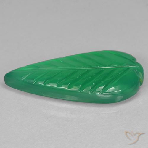 Agata Verde giallastro naturale da 4.07 ct, Taglio a fantasia, Traslucido