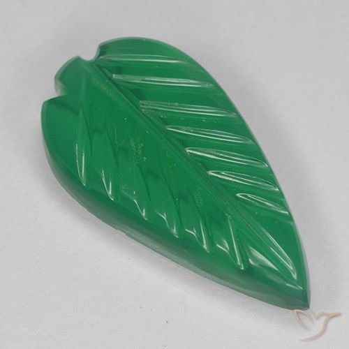 2.74ct Naturale Verde caldo Agata, Taglio a fiore, Traslucido