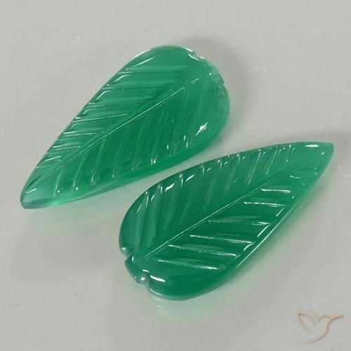 Gemme di Agata Verde caldo naturale da 7.83 ct, Taglio a fantasia, Traslucido