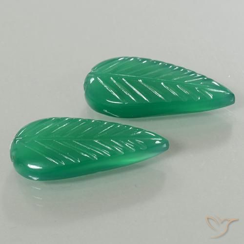 Gemme di Agata Verde caldo naturale da 7.83 ct, Taglio a fantasia, Traslucido