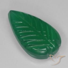Agata Verde medio naturale da 3.60 ct, Taglio a fiore, Traslucido