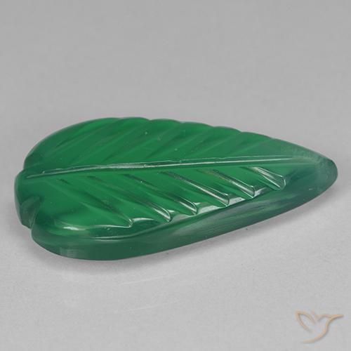 Agata Verde medio naturale da 3.30 ct, Taglio a fantasia, Trasparente