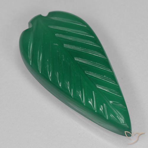 3.30ct Naturale Verde caldo Agata, Taglio a fiore, Traslucido