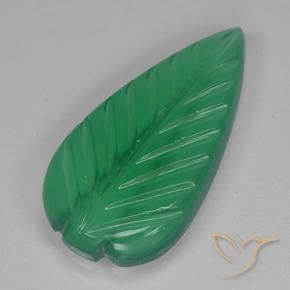 Agata Verde medio naturale da 2.75 ct, Taglio a fiore, Trasparente