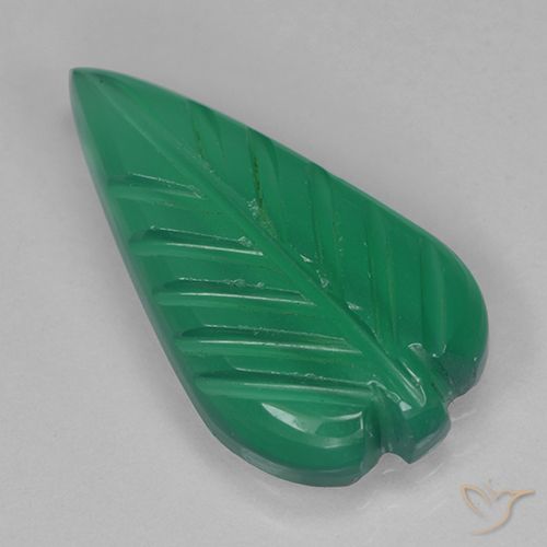 2.16ct Naturale Verde caldo Agata, Taglio a fiore, Traslucido