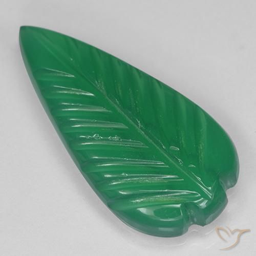 Agata Verde caldo naturale da 3.44 ct, Taglio a fantasia, Traslucido