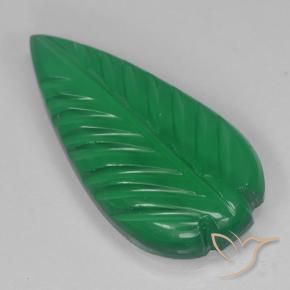 Agata Verde medio naturale da 3.52 ct, Taglio a fiore, Traslucido