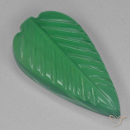 4.29ct Naturale Verde Basilico Chiaro Agata, Taglio a fiore, Traslucido, Photo A