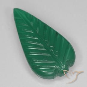 Agata Verde naturale da 3.00 ct, Taglio a fiore, Traslucido