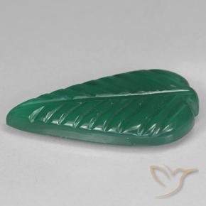 Agata Verde naturale da 3.00 ct, Taglio a fiore, Traslucido
