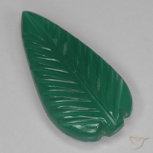Agata Verde scuro medio naturale da 3.22 ct, Taglio a fantasia, Traslucido