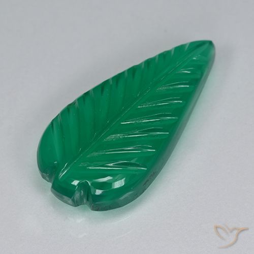 3.51ct Naturale Verde caldo Agata, Taglio a fantasia, Traslucido