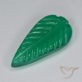 Agata Verde caldo naturale da 3.51 ct, Taglio a fantasia, Traslucido