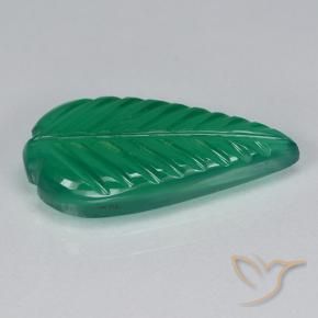 Agata Verde caldo naturale da 3.51 ct, Taglio a fantasia, Traslucido