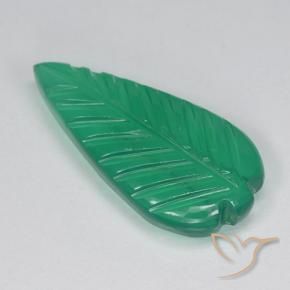 Agata Verde caldo naturale da 3.13 ct, Taglio a fiore, Traslucido