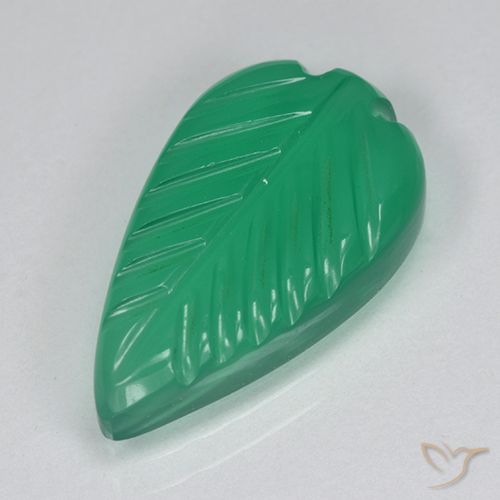 3.60ct Naturale Verde caldo Agata, Taglio a fiore, Traslucido